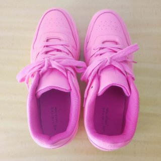 Zapatillas rosas plataforma ligeras, talla 42