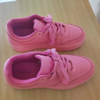 Zapatillas rosas plataforma ligeras, talla 42