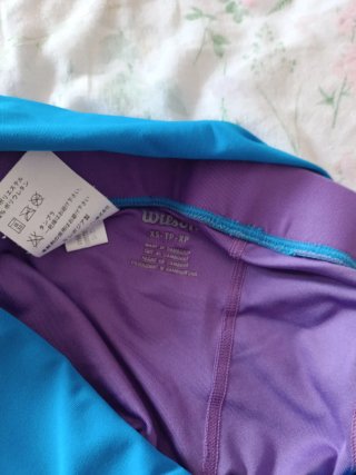 Falda pádel Wilson azul y morado