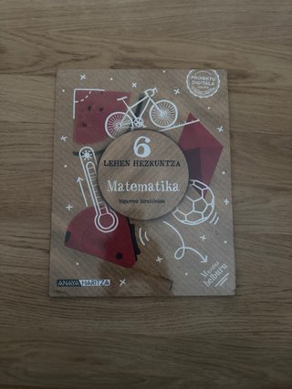 Libro de matemáticas de 1,2 y 3 hiruhilekoa