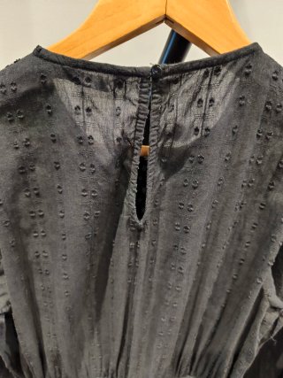 Vestido negro Zara manga larga TS