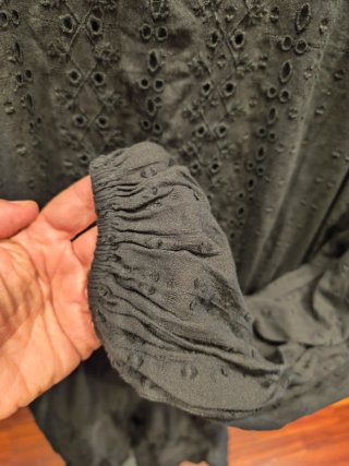 Vestido negro Zara manga larga TS