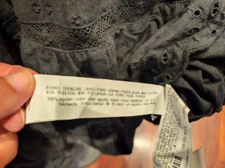 Vestido negro Zara manga larga TS