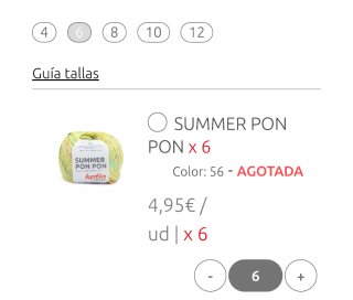 Pack 6 Ovillos Katia Summer Pon Pon (56)
