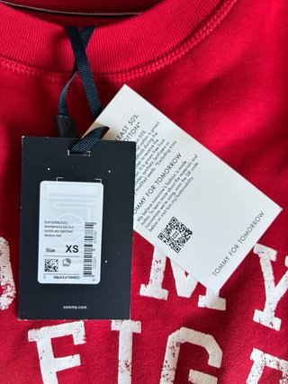 Tommy Hilfiger Felpa Pullover Uomo tgXS rossa