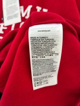 Tommy Hilfiger Felpa Pullover Uomo tgXS rossa