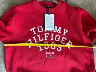 Tommy Hilfiger Felpa Pullover Uomo tgXS rossa