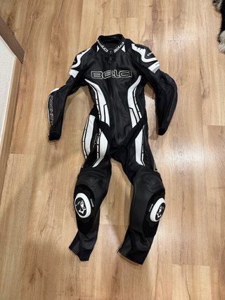 Mono de moto BETA sportbike negro/blanco Talla 36