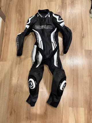 Mono de moto BETA sportbike negro/blanco Talla 36