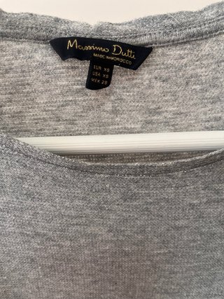 2 Camisetas Massimo Dutti Hilo Metalizado Talla S