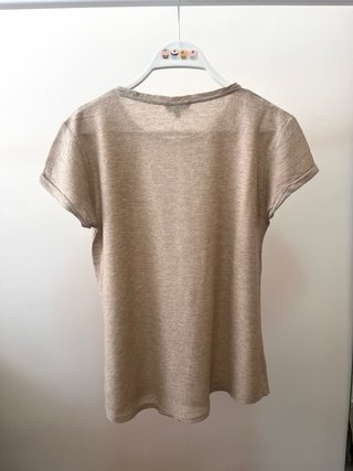 2 Camisetas Massimo Dutti Hilo Metalizado Talla S