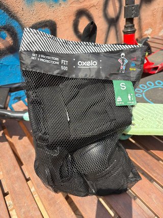 Set 3 protectores Oxelo Fit 500 Talla S