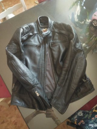 Chaqueta Cuero Harley Davidson Skull Talla M