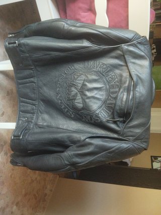 Chaqueta Cuero Harley Davidson Skull Talla M