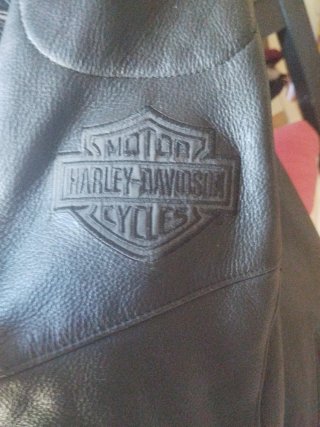 Chaqueta Cuero Harley Davidson Skull Talla M