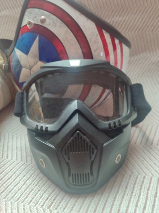 Casco Moto Talla XS + Máscara