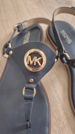 Sandalias Michael Kors Azul y Doradas