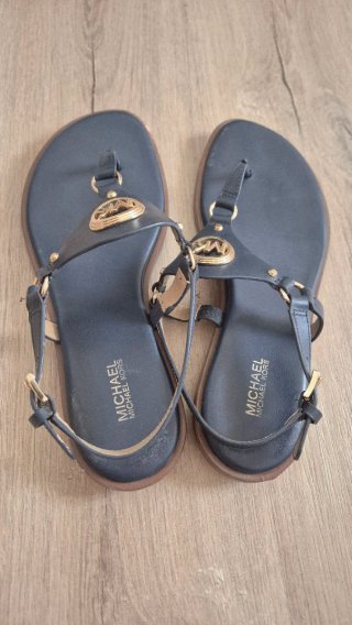 Sandalias Michael Kors Azul y Doradas