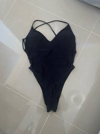Costume intero nero sgambato tg M