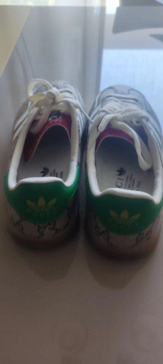 Zapatillas Gucci x Adidas Gazelle Beige/Verde