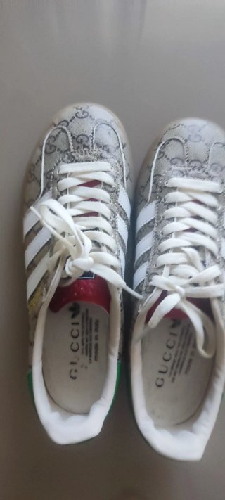 Zapatillas Gucci x Adidas Gazelle Beige/Verde