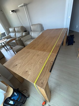 Mesa comedor roble 160-220x90cm