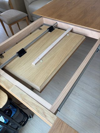 Mesa comedor roble 160-220x90cm