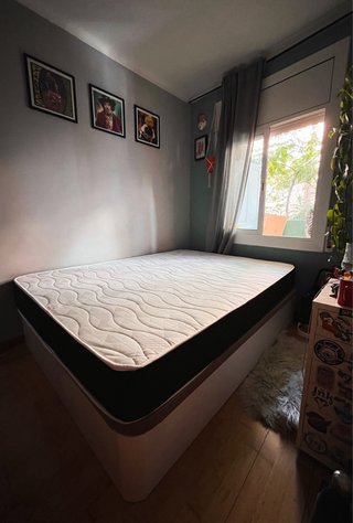 Cama 150x190 con canapé + colchón. Perfecto estado