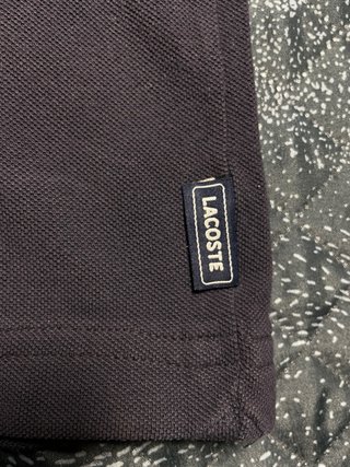 Polo Lacoste Talla 7 (2XL) Negro