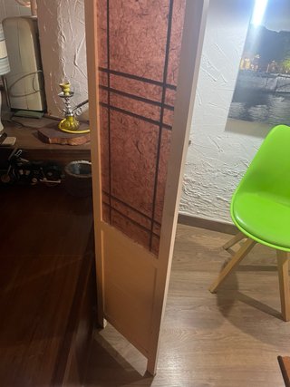 Biombo separador de ambientes blanco
