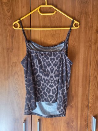 Camiseta tirantes leopardo mujer