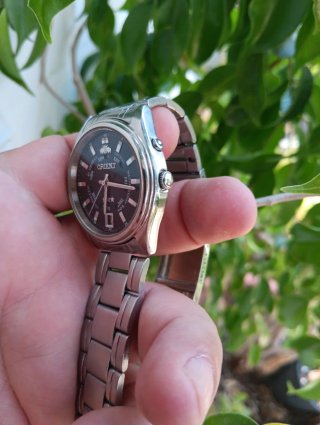 Reloj Orient Automático 21 Joyas Negro