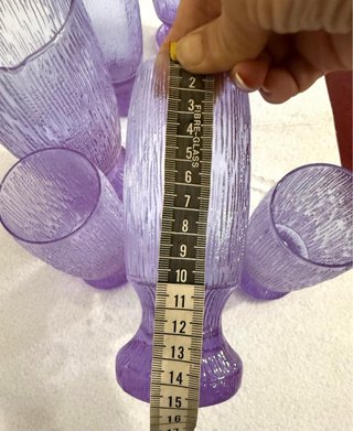 Set 6 Bicchieri Vetro Alessandrite Viola