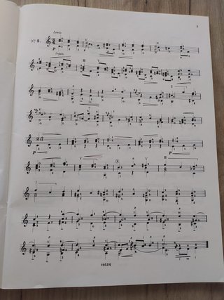 Estudios para guitarra Fernando Sor y Carcassi