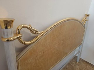 Cabecero Cama 150cm Madera y Metal