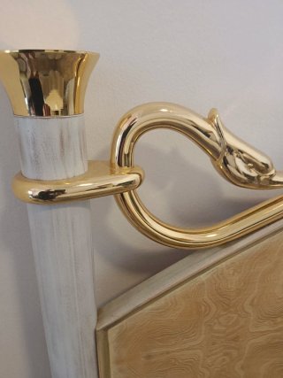 Cabecero Cama 150cm Madera y Metal