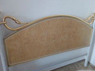 Cabecero Cama 150cm Madera y Metal