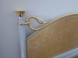 Cabecero Cama 150cm Madera y Metal