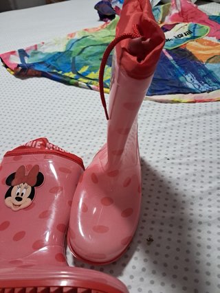 Botas de agua niña Minnie Mouse Talla 32