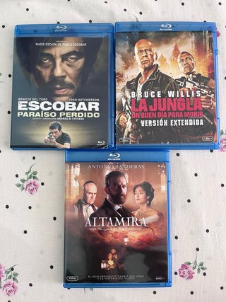 Películas Blu-ray: Escobar, La Jungla, Altamira