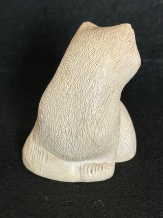 Antica statuina gatto ceramica