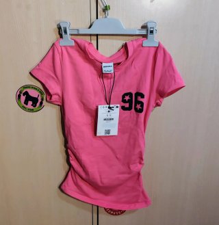 Camiseta Bershka S Rosa Estampado 96