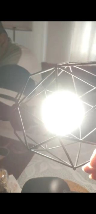 4 Lámparas Colgantes Techo Negras