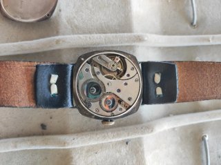 Reloj de Trinchera Vintage POLLUX - Plata Suiza