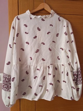 Blusa Zara Estampada Talla L