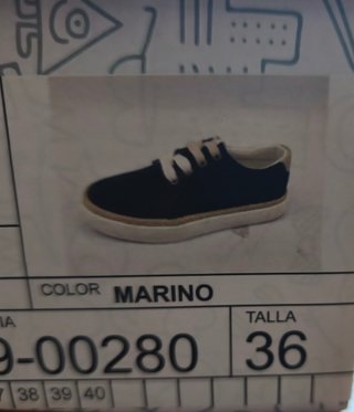 Zapatos azul marino talla 36