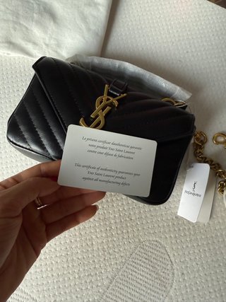 Bolso YSL College Minibag Piel Negra