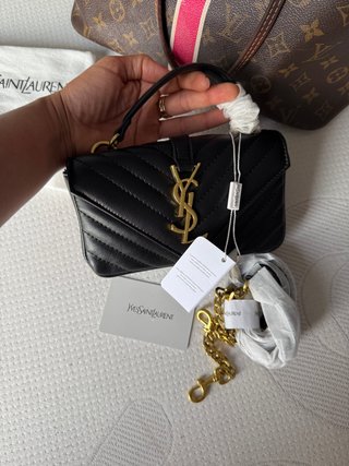 Bolso YSL College Minibag Piel Negra