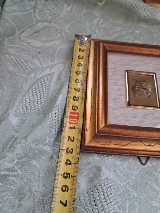 3 Quadri Vintage Cornice Legno Oro