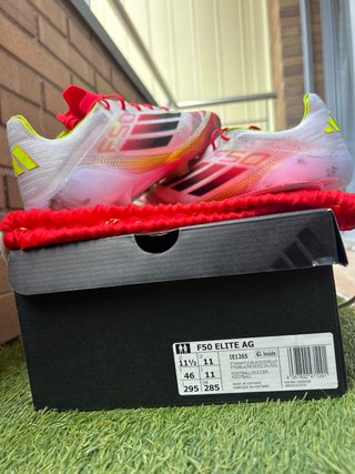 Adidas F50 Elite Botas Fútbol Rojas Blancas.